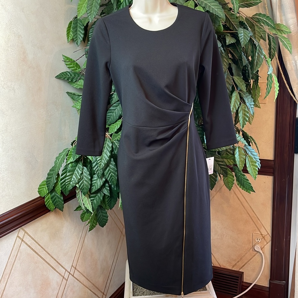 CALVIN KLEIN ZIP DETAIL DRESS - Picture 5 of 12